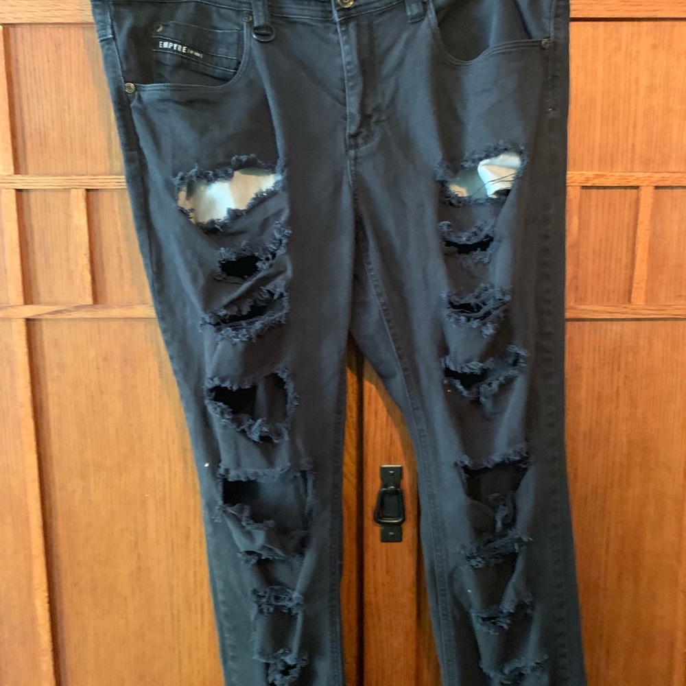Black empyre ripped jeans